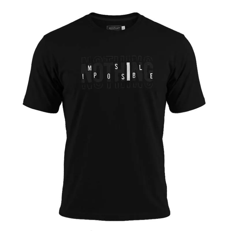 T-shirt μακό pennie "Nothing Imposible",by Leo collection - Black