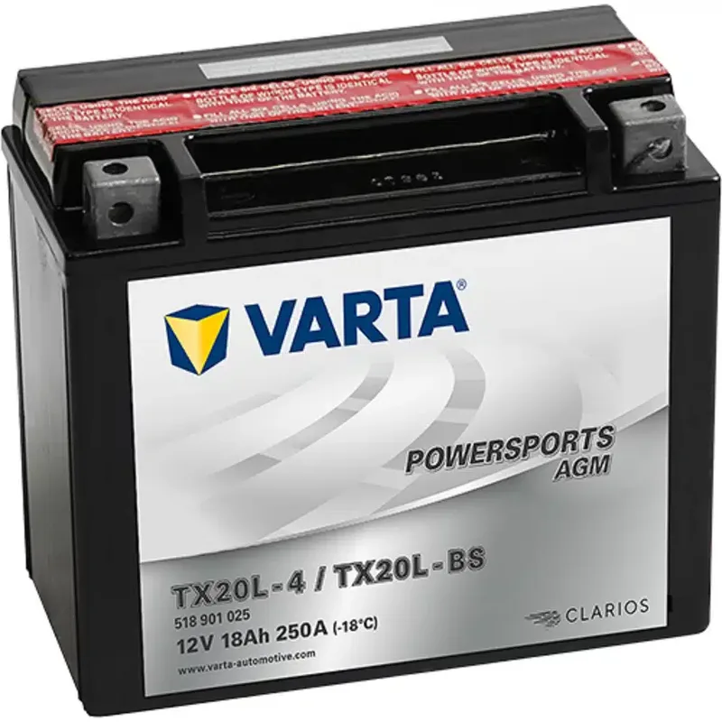 Μπαταρία Μοτοσυκλέτας VARTA TX20L-BS 12V 18Ah