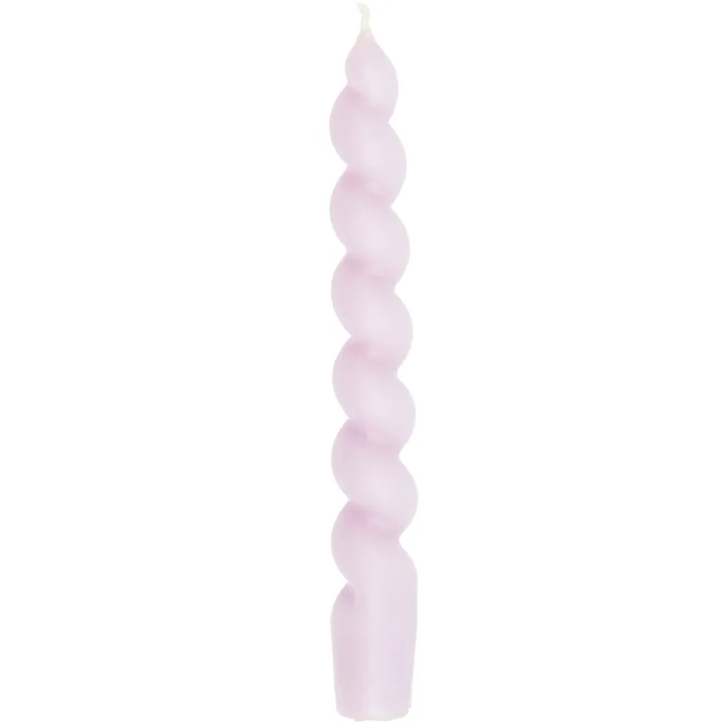 Spiral Κερί 18,5 cm, Soft Lilac
