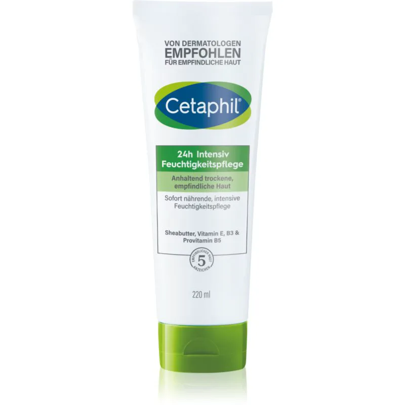 Cetaphil 24h Intensive Moisturiser εντατικά ενυδατική κρέμα για ξηρό και ευαίαισθητο δέρμα 220 ml