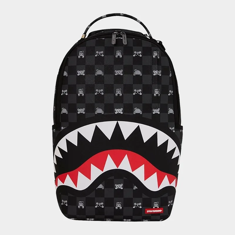 Sprayground Gray Peeking Character Check Dlxsv Bpk (9000278171_1523)