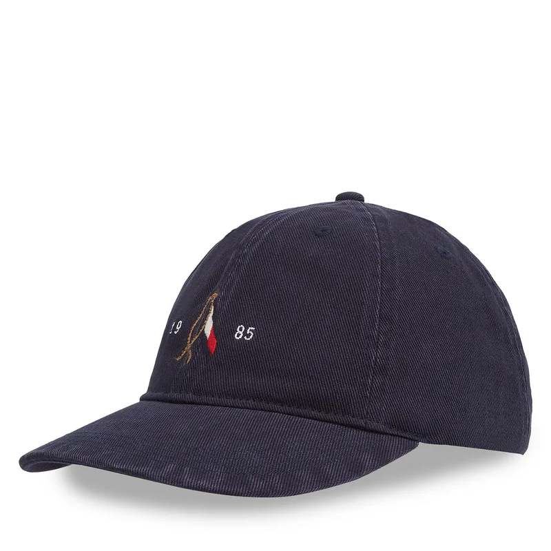 Καπέλο Jockey Tommy Hilfiger Seasonal Flag Wash 6 Panel Cap AM0AM13348 Σκούρο μπλε