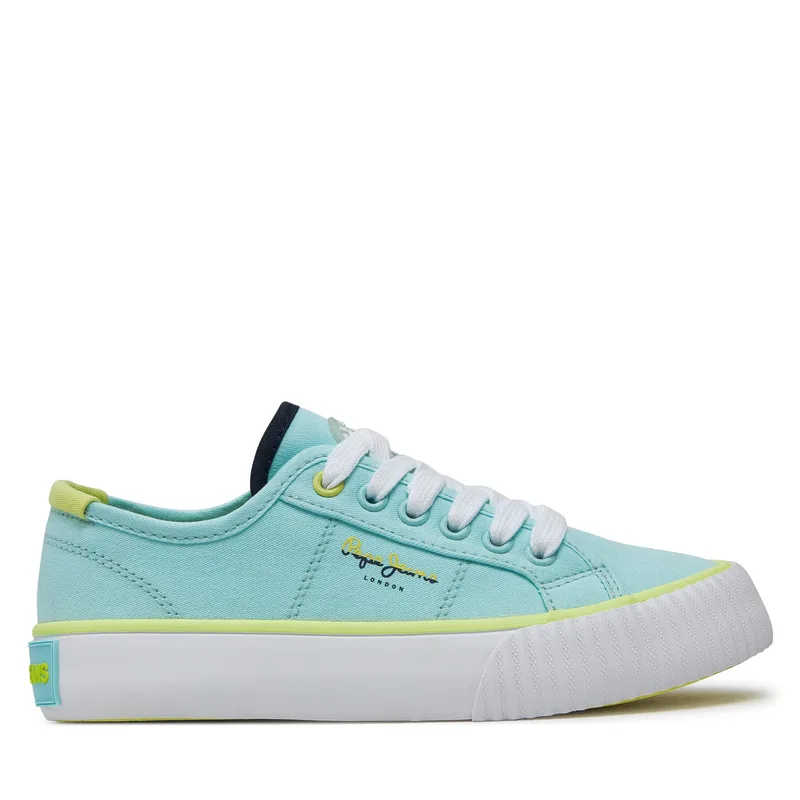 Πάνινα παπούτσια Pepe Jeans Ottis Basic G PGS30605 Μπλε