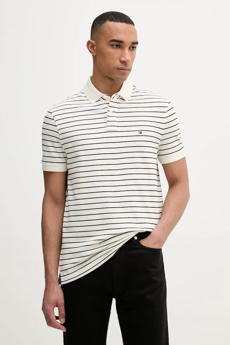 Tommy Hilfiger πόλο ανδρικό βαμβακερό με ελαστάν