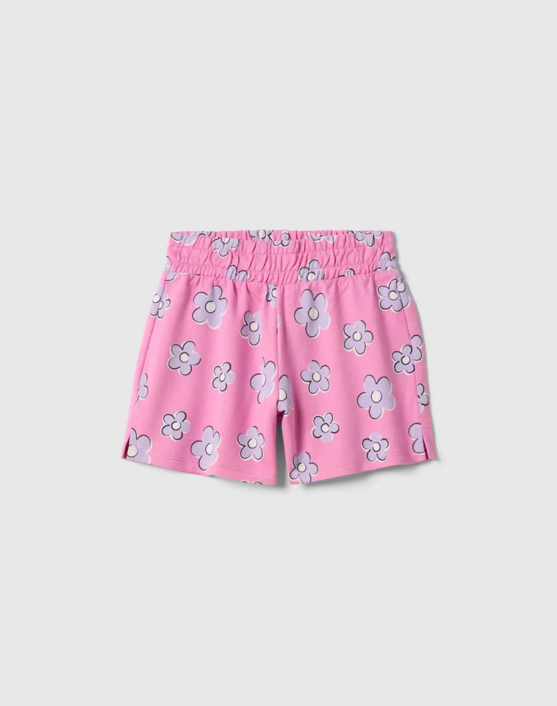 OVS AOP 4/5 SHORT F.TERRY 2659806-FUCHSIA PINK Ροζ