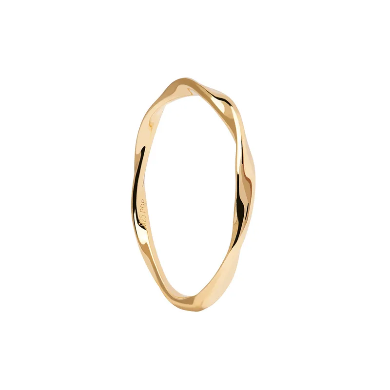 PDPAOLA Essentials Spiral Χρυσό Δαχτυλίδι από Επιχρυσωμένο Ασήμι AN01-804-12