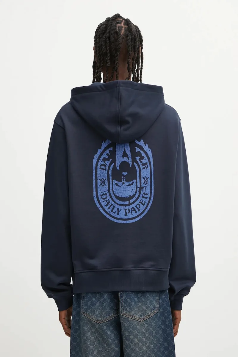 Βαμβακερή μπλούζα Daily Paper Candle Label Hoodie