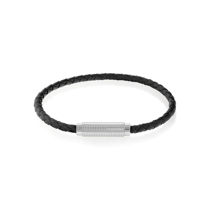 Calvin Klein Ανδρικό Βραχιόλι Από Δέρμα Και Ατσάλι 35000582