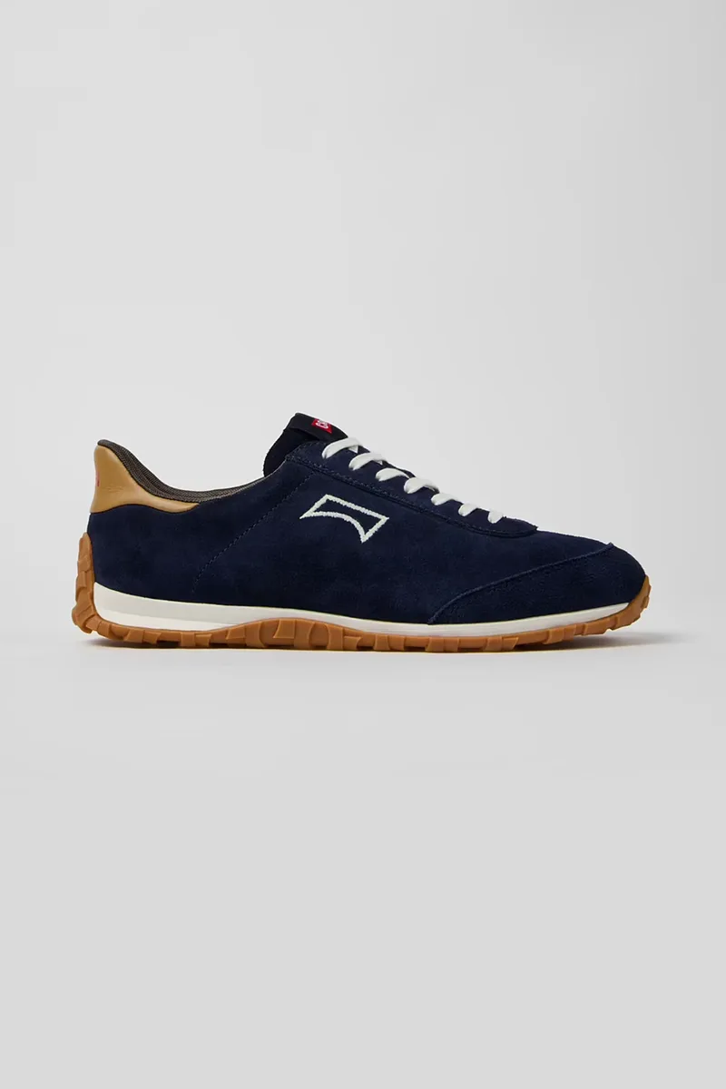 Camper ανδρικά δερμάτινα sneakers με λογότυπο "Drift Walk" - K101097-005 Μπλε Σκούρο