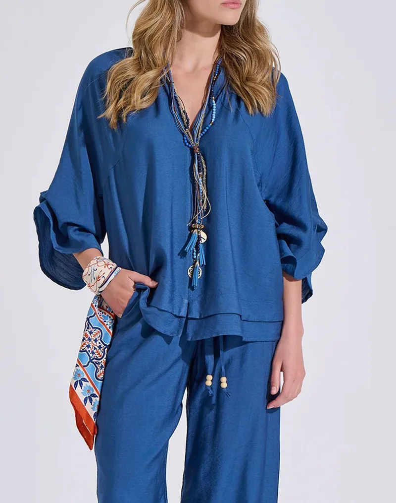 BILL COST ΜΠΛΟΥΖΑ 10-350540-0-ΜΠΛΕ Blue