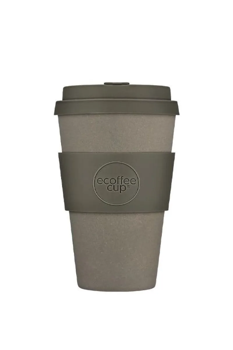 Κούπα Καφέ 400ml Από Μπαμπού Με Λαβή Σιλικόνης Ecoffee Cup 0x10x15cm Καφέ ECOFFE CUP