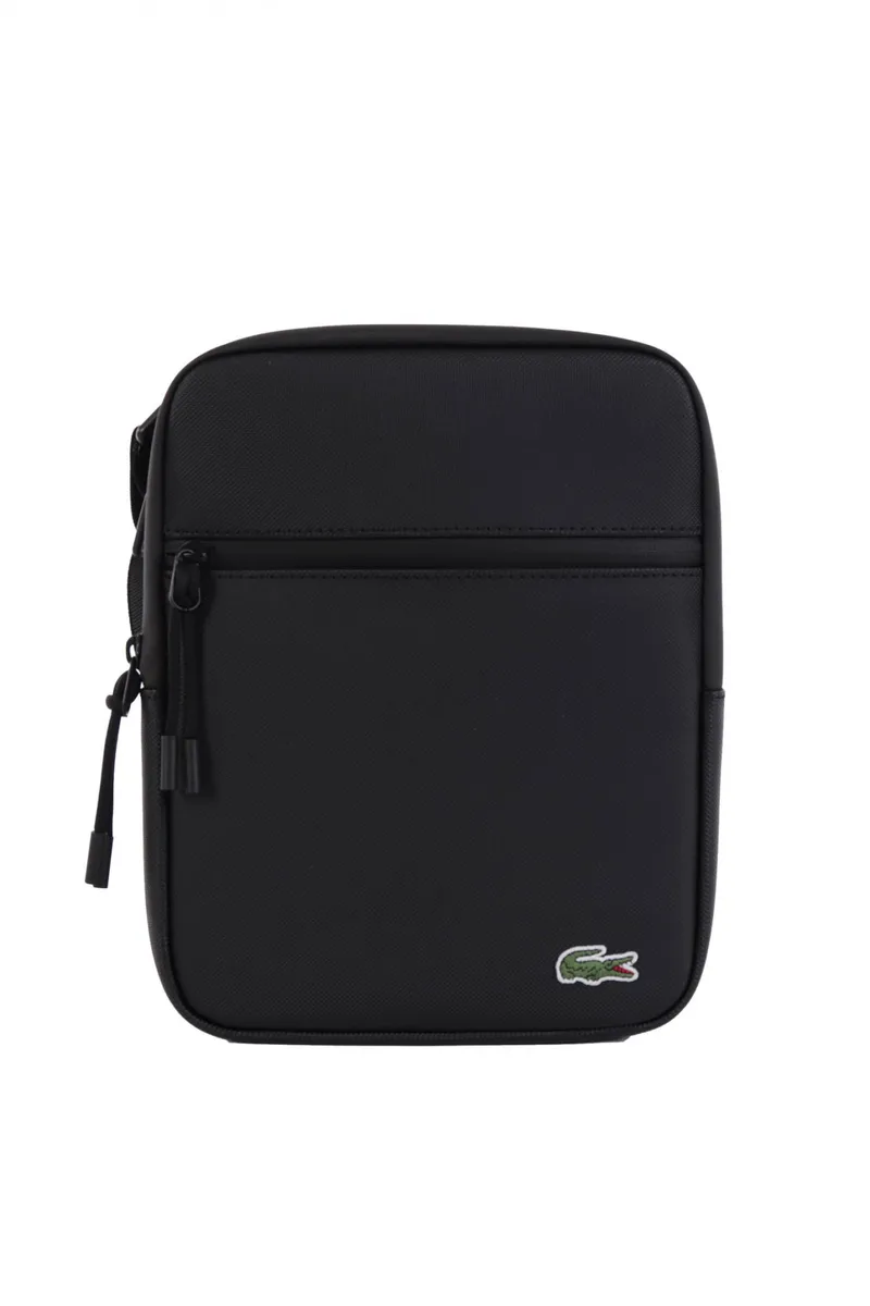 LACOSTE ΤΣΑΝΤΑΚΙ CROSSBODY M FLAT ΜΑΥΡΟ