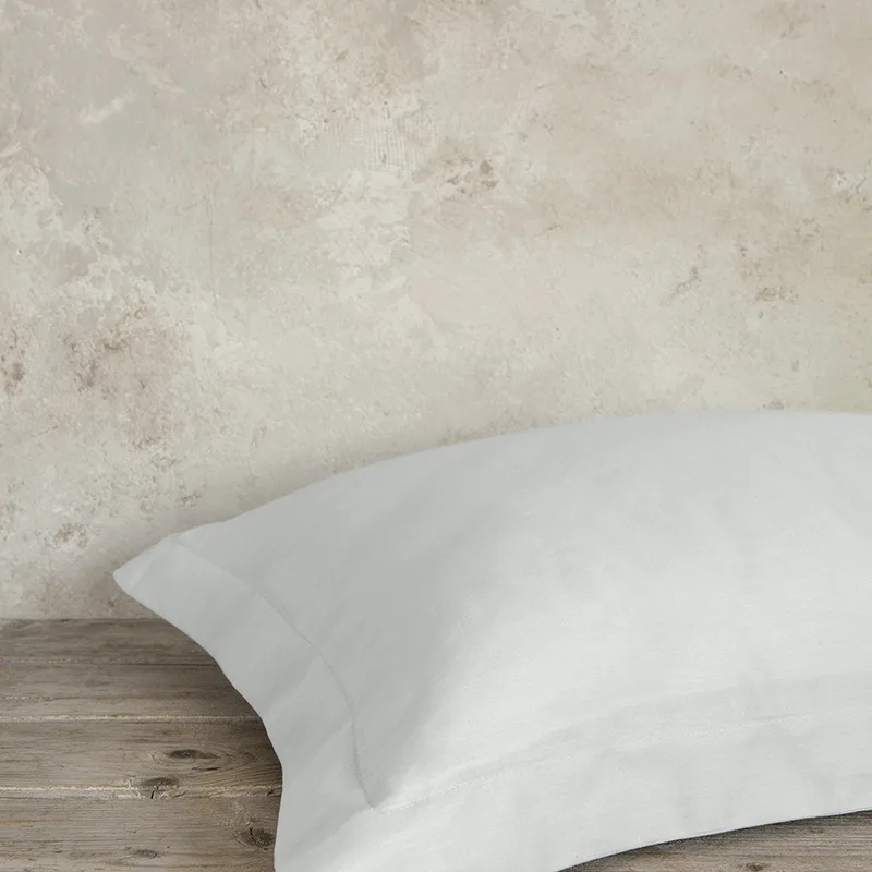 Μαξιλαροθήκες Oxford Ζεύγος 52X72+5 Nima Superior Satin Soft Gray