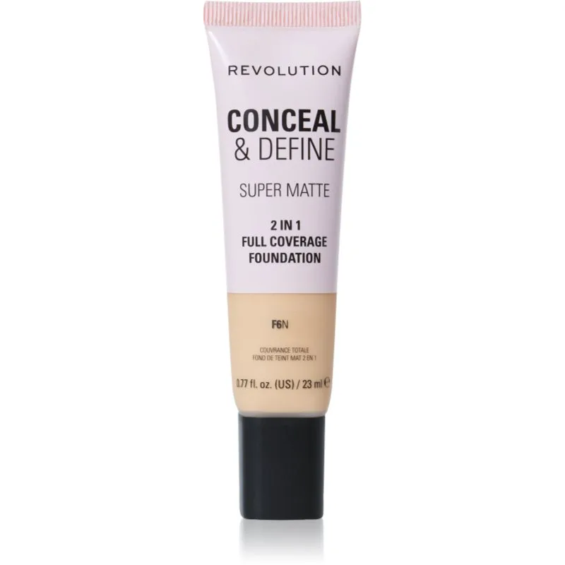 Revolution Conceal & Define ματ μεικ απ απόχρωση F6N 23 ml