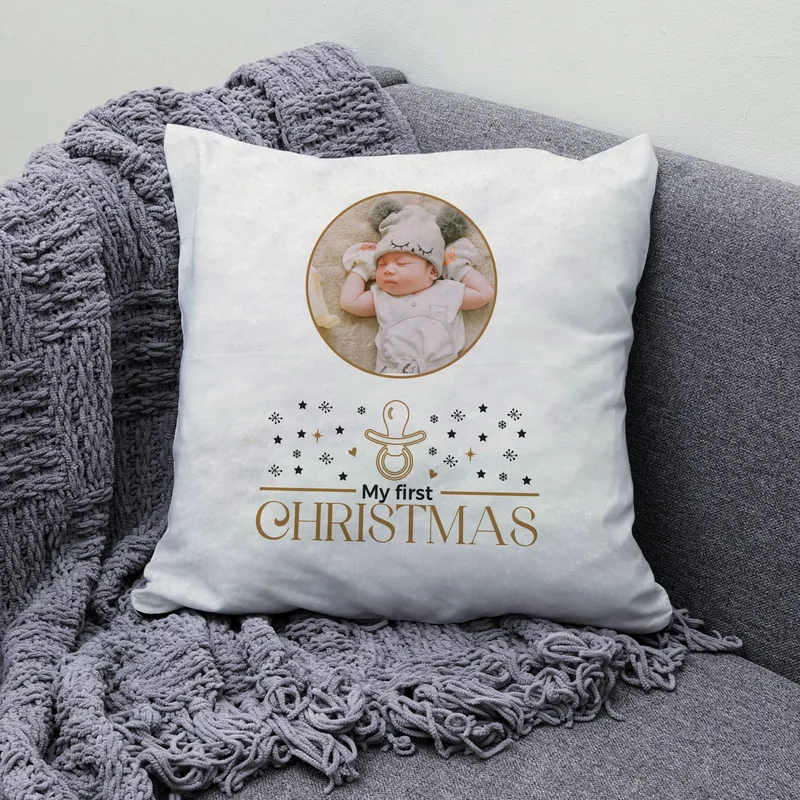 Χριστουγεννιάτικο μαξιλάρι - My first Christmas