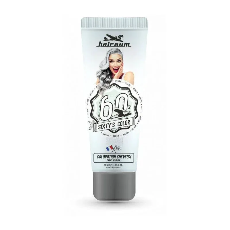 Hairgum Sixty's Hair color White color
