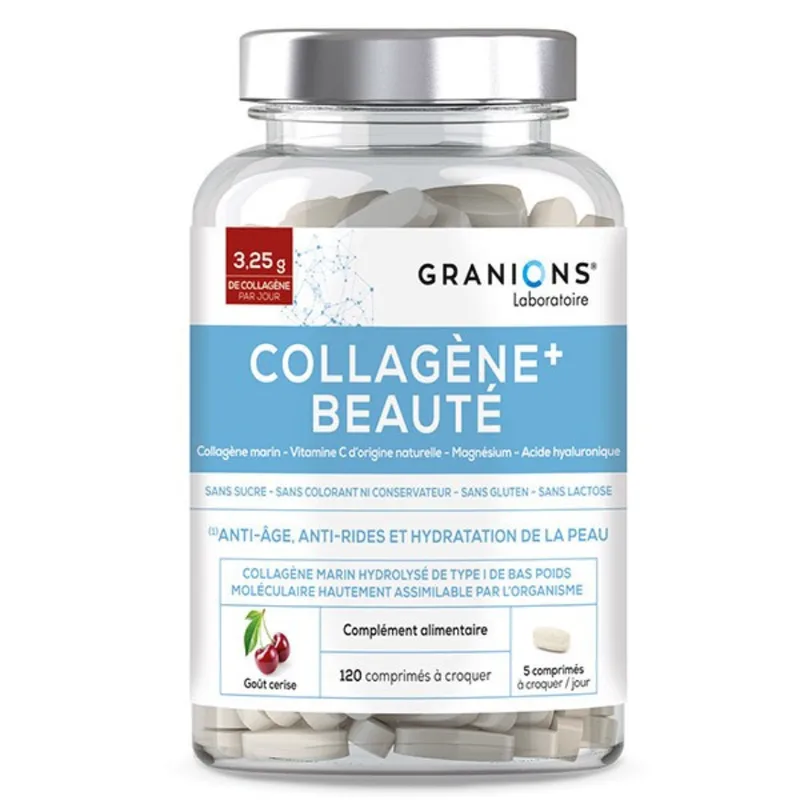 Granions Collagen+ beauty Cherry 120 chewable tablets
