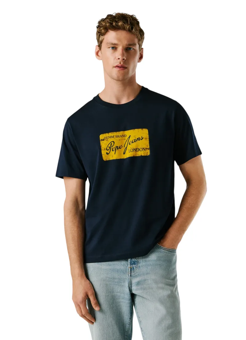 Pepe Jeans Ανδρικό T-Shirt Suen PM5010317-594 Μπλε