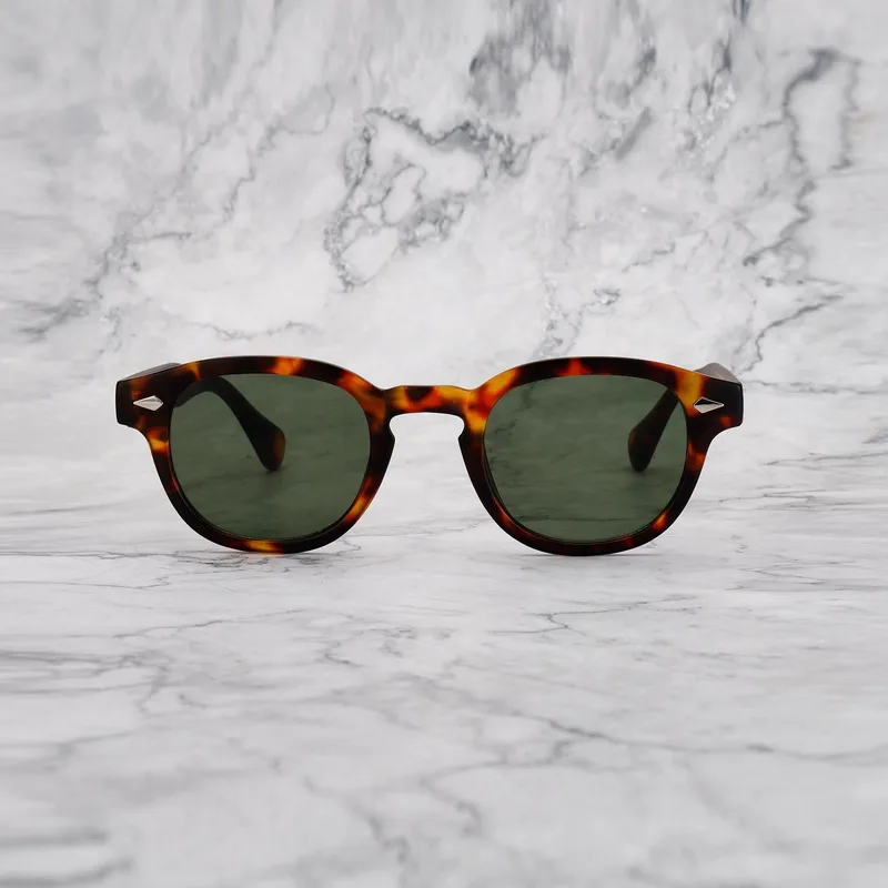 JOHNNY TORTOISE Tinted Sunglasses | Matt Tortoise | Green Shades | Explicit Poets Sunglasses