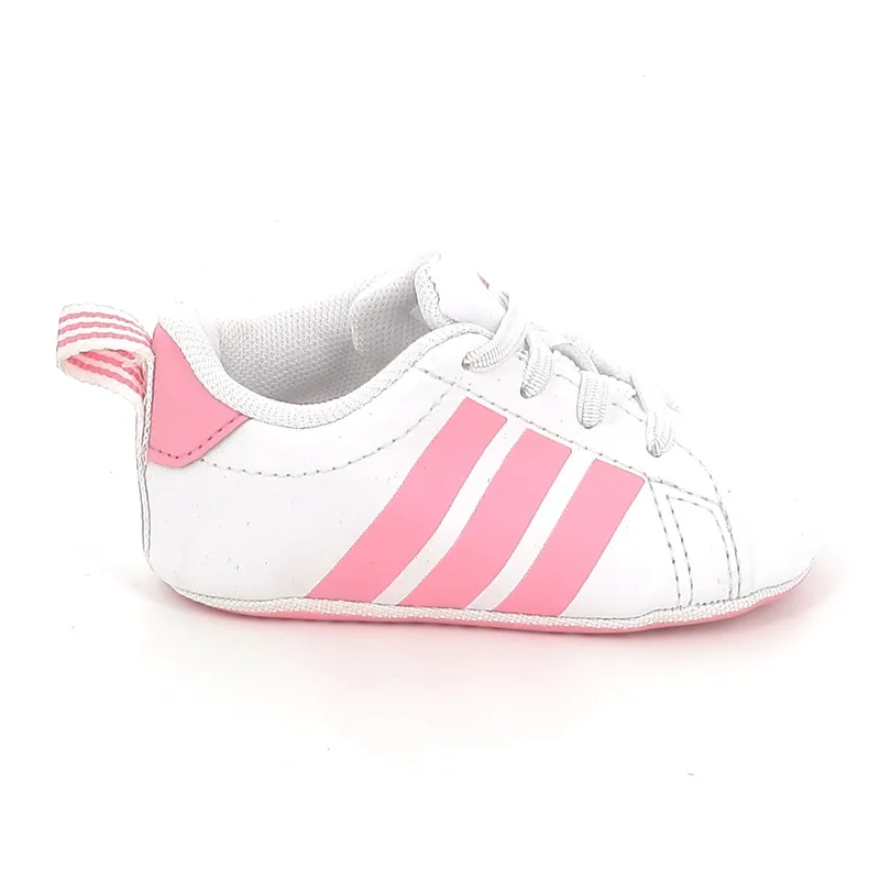 Βρεφικό Παπούτσι Αγκαλιάς για Κορίτσι Adidas Grand Court Crib Χρώματος Λευκό KI8217