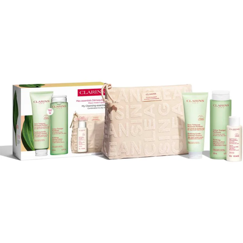 Clarins Cleansing Essentials Combination To Oily Skin σετ δώρου για μικτό έως λιπαρό δέρμα