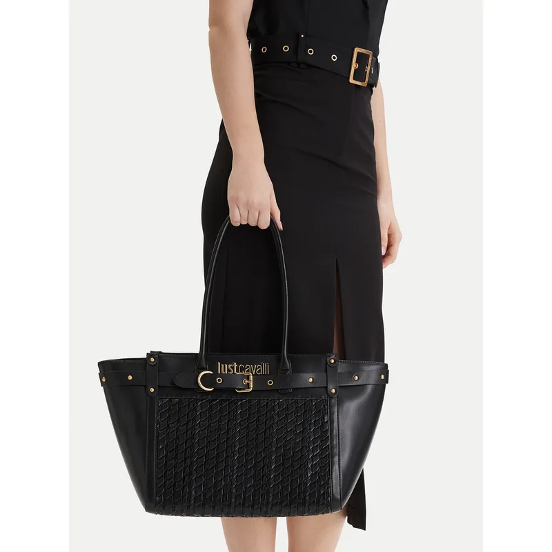 Τσάντα Just Cavalli 80RA4BG1 ZSD90 Μαύρο