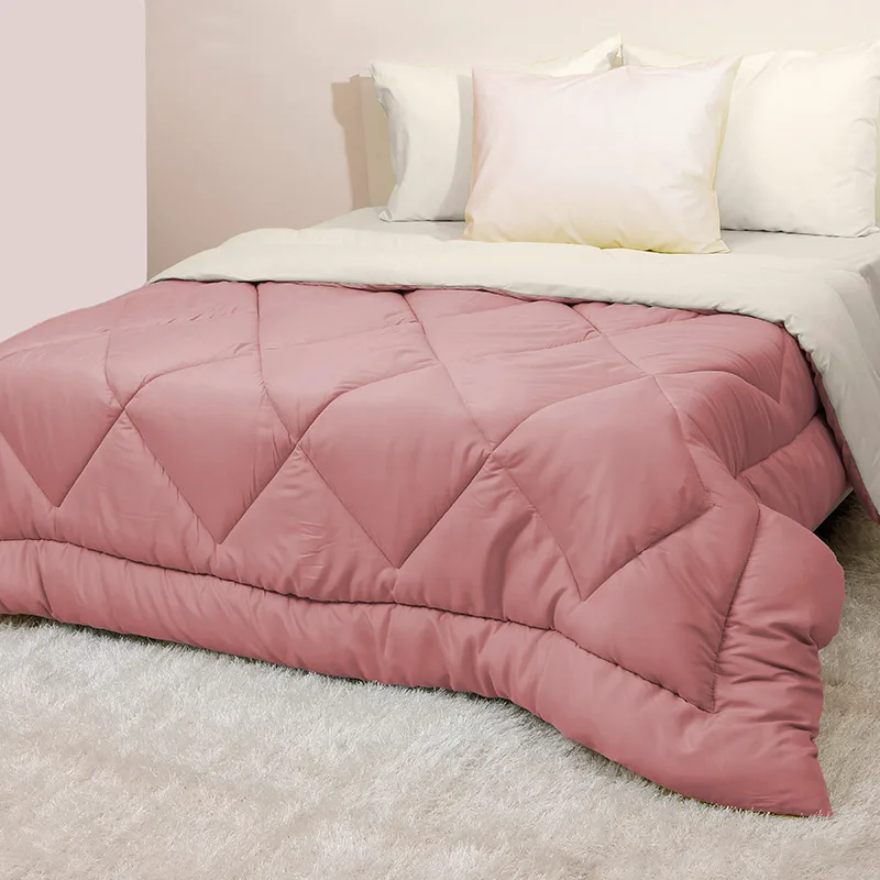 Πάπλωμα Υπέρδιπλο 220X240 Viopros Microfiber Σάπιο Μήλο/Εκρού (220x240)