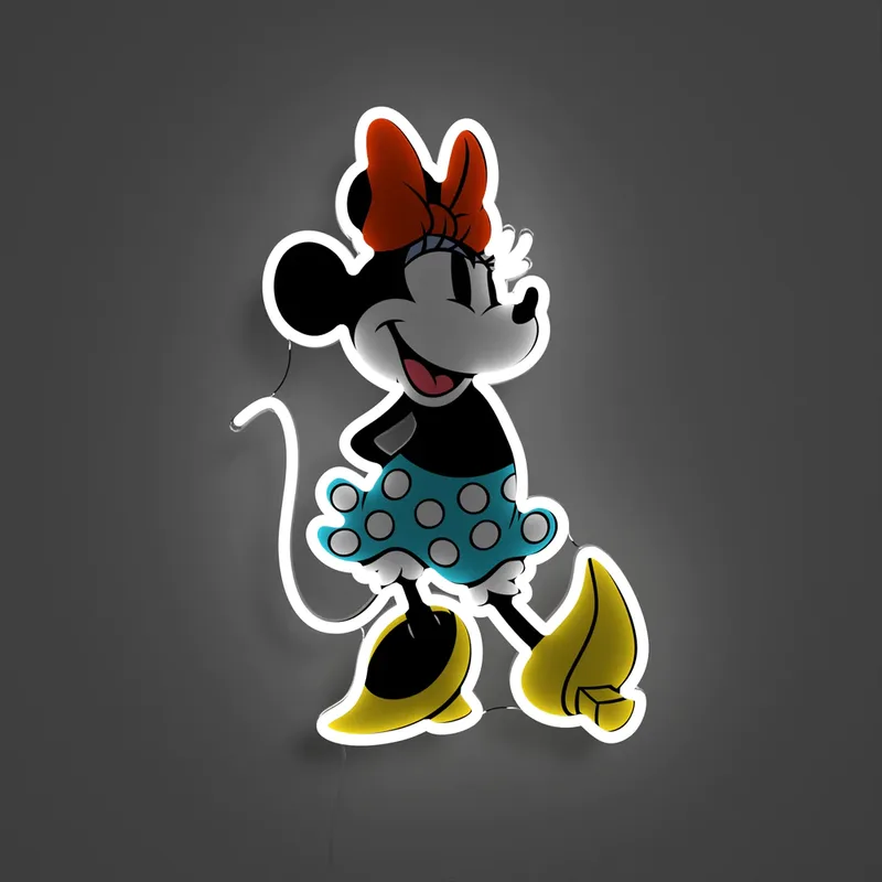 Επιτοίχιο Φωτιστικό Neon LED 24.5 x 37.3 cm - Disney Minnie