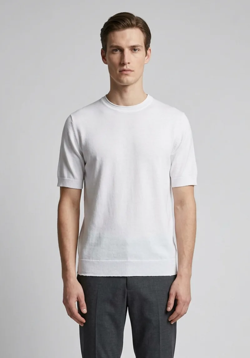Hamaki Ho Μπλούζα Knitted Jersey - ME3204H White