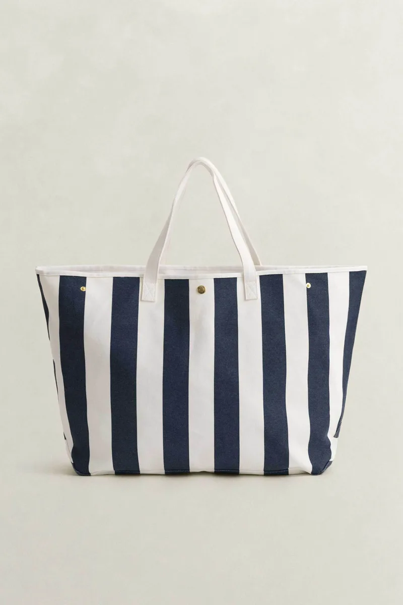 Gant γυναικεία canvas τσάντα θαλάσσης με σχέδιο - 4975139 Μπλε Σκούρο