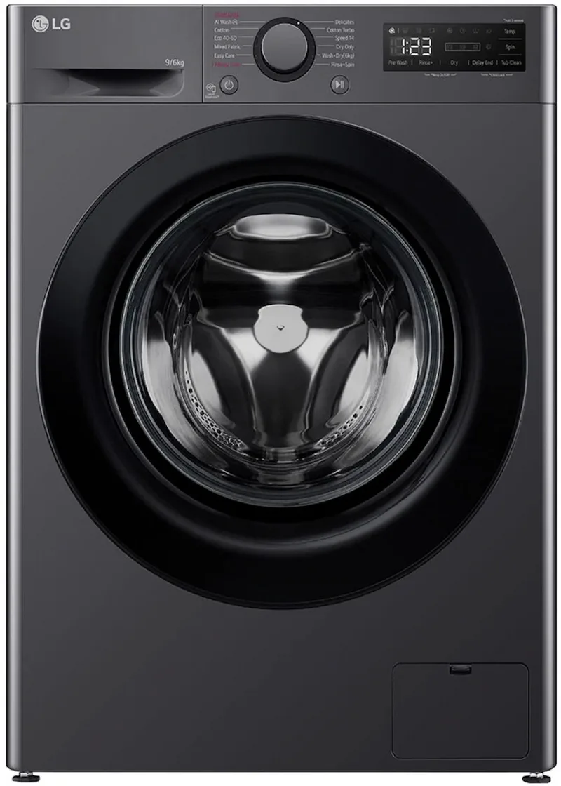 LG F4DR509SBM Πλυντήριο-Στεγνωτήριο Ρούχων 9kg/6kg, με Ατμό, 1400 Στροφές, D/A, Ανθρακί F4DR509SBM
