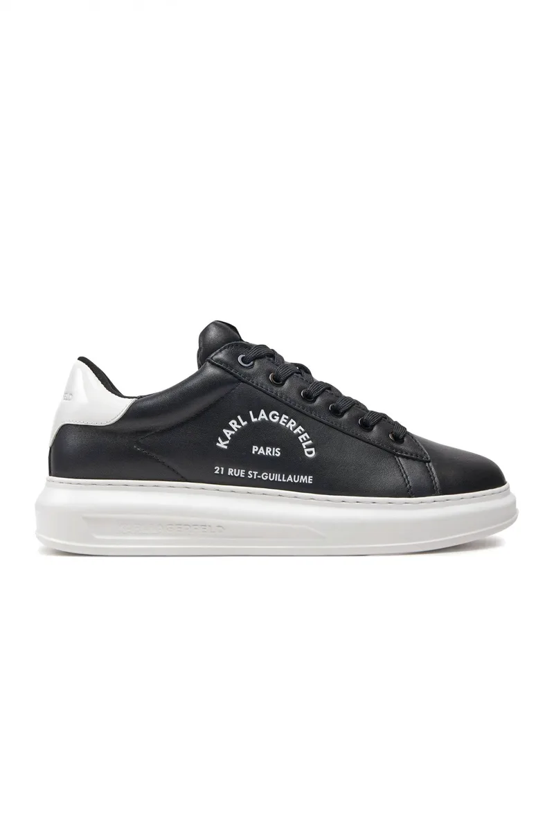 KARL LAGERFELD ΠΑΠΟΥΤΣΙΑ SNEAKERS KAPRI MENS MAISON KARL LACE ΜΑΥΡΟ-ΛΕΥΚΟ