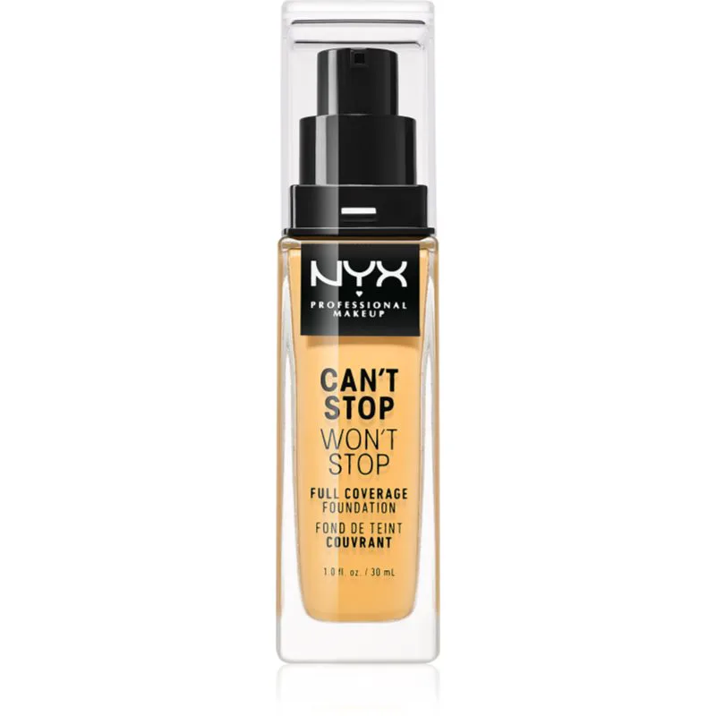 NYX Professional Makeup Can't Stop Won't Stop Full Coverage Foundation Βάση πλήρους κάλυψης απόχρωση 11 Μπεζ 30 μλ