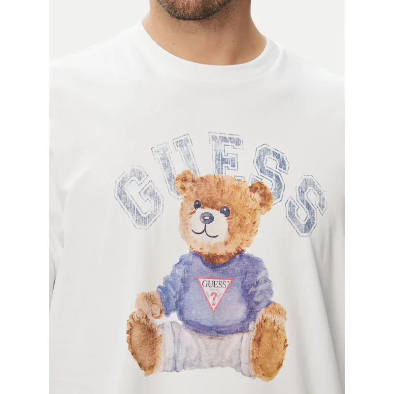 Guess T-Shirt 182885 Λευκό Classic Fit