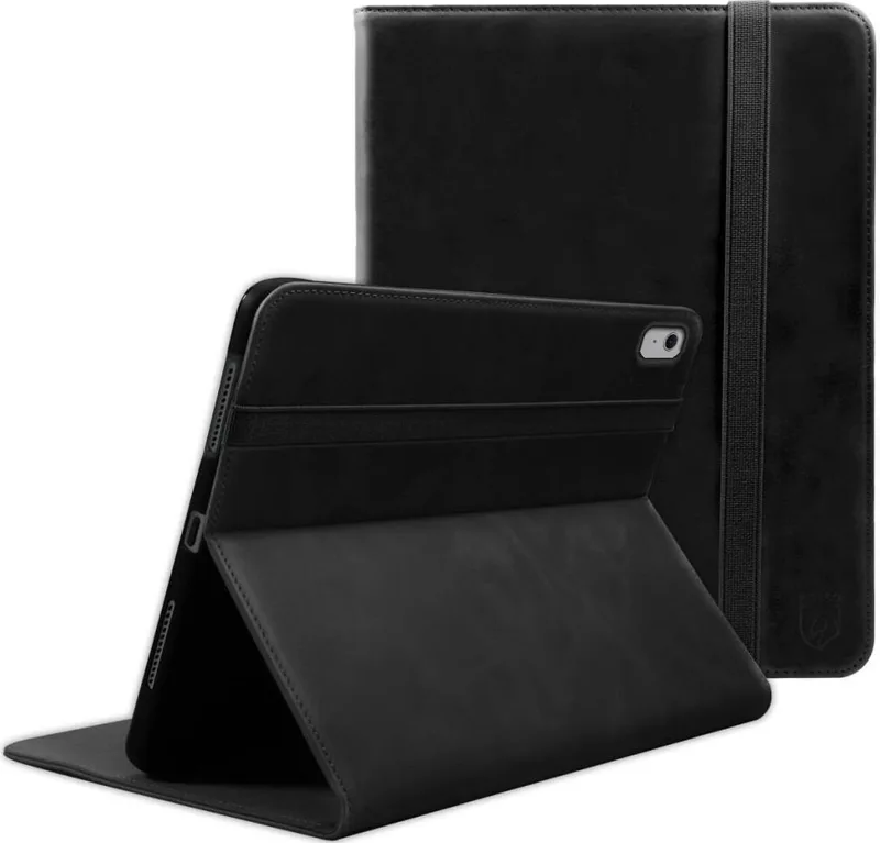 Θήκη iPad Air 8 2026 11" / Air 7 2025 11" / Air 6 2024 11" / Air 5 2022 10.9" / Air 4 2020 10.9" Κόκκινο Deluxe Δερμάτινη με Υποδοχή για Apple Pencil - Black (8719246471896)