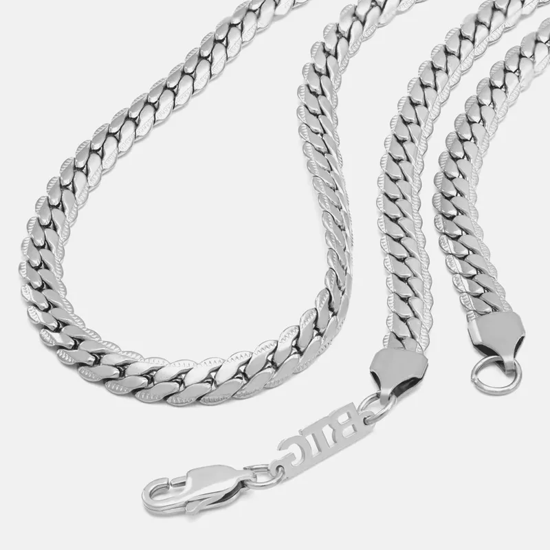 BTG Snake 6Mm Ασημί Αλυσίδα Λαιμού Από Ανοξείδωτο (9000175530_33592)