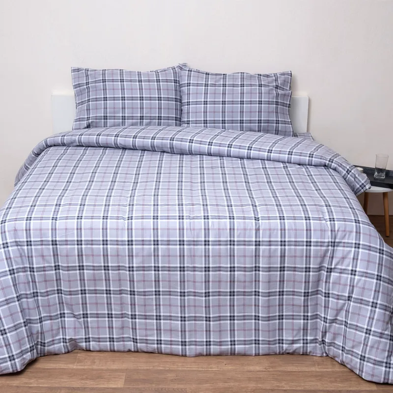 Φανελένια Σεντόνια Υπέρδιπλα (Σετ) Viopros Flannels 2548 Γκρι ΜΕ ΛΑΣΤΙΧΟ 160x200+25 ΜΕ ΛΑΣΤΙΧΟ 160x200+25