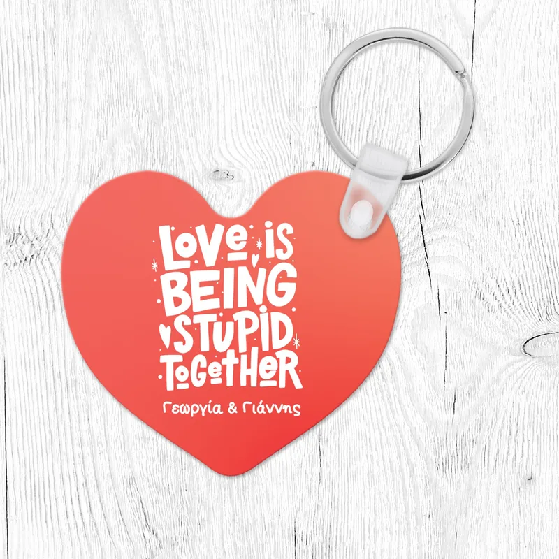 Love is being Stupid Together - Μπρελόκ - Καρδιά