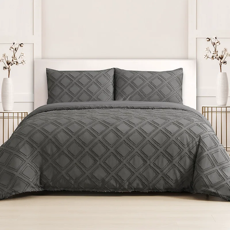 Παπλωματοθήκη Υπέρδιπλη Σετ 225x240 Melinen Luna Grey 225x240
