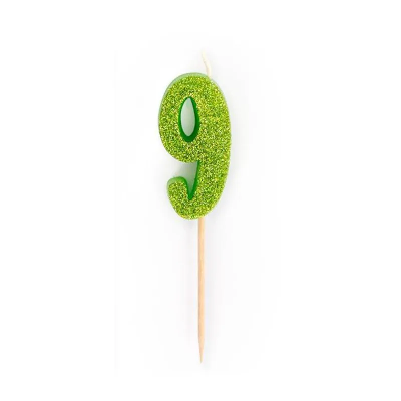 Κερί Trend Glitter Mini No 9 8,8cm 957610 (Τυχαία επιλογή χρώματος)