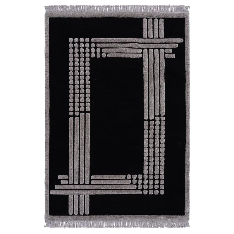 Beauty Home Χαλί Noir Art 9437 133x190 Black Μαύρο