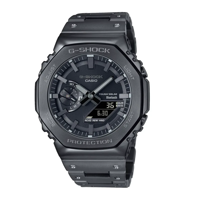 CASIO G-SHOCK Tough Solar Solar Chronograph Black Stainless Steel Bracelet GM-B2100BD-1AER