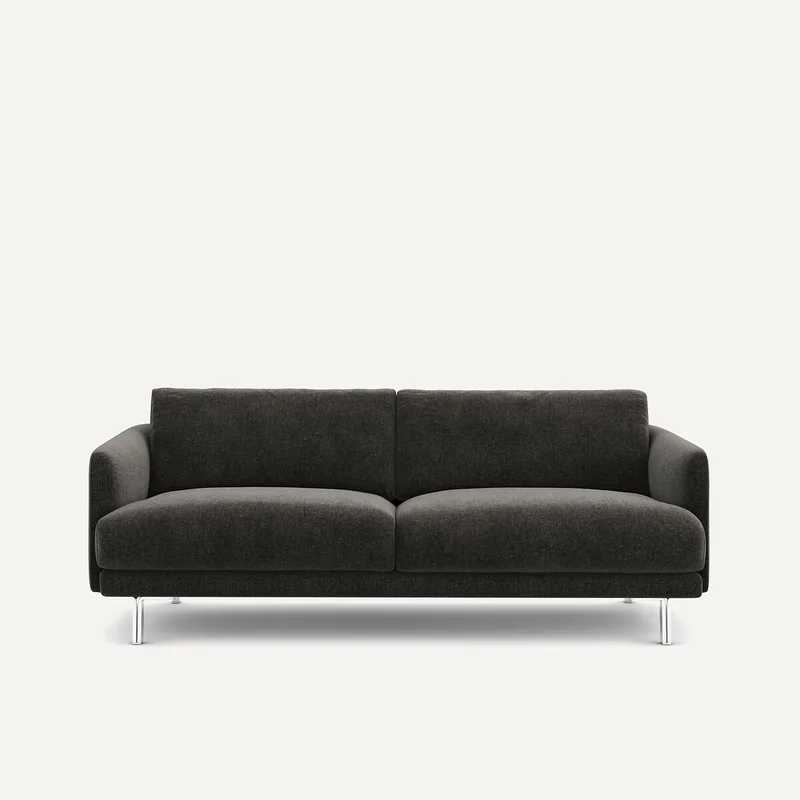 Καναπές από βελούδινο chenille ύφασμα Μ101xΠ195xΥ76cm