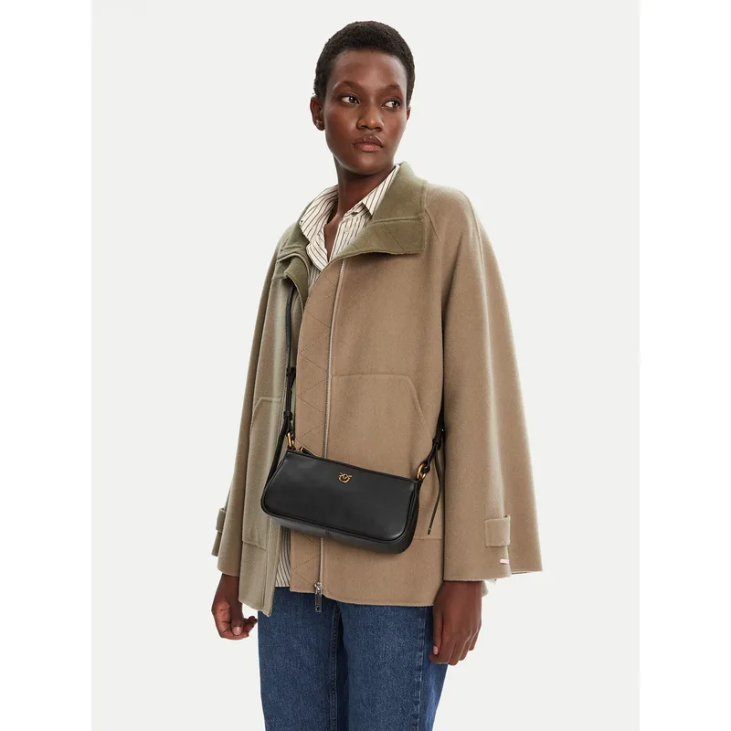 Τσάντα PINKO Half Moon Baguette Mini AI 25-26 PLTT 105069 A0QO Μαύρο