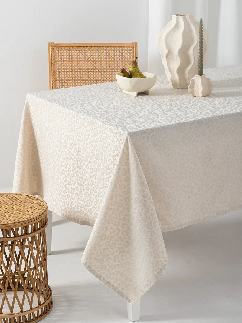 Τραπεζομάντηλο Αλέκιαστο Palamaiki Lita Μπεζ 175x260