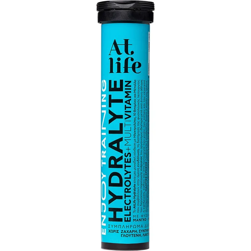 Atlife Hydralyte Εlectrolytes + Multivitamin Συμπλήρωμα Διατροφής Ηλεκτρολυτών, Βιταμινών & Μετάλλων για την Αναπλήρωση Ηλεκτρολυτών, Αύξηση & της Ενέργειας Κατά τη Διάρκεια της Σωματικής Άσκησης 20 Effer.tabs