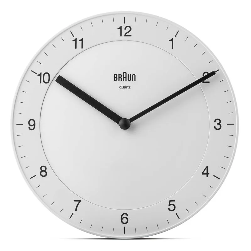 Καφέ BC 06 W Quartz Analog Wall Clock White