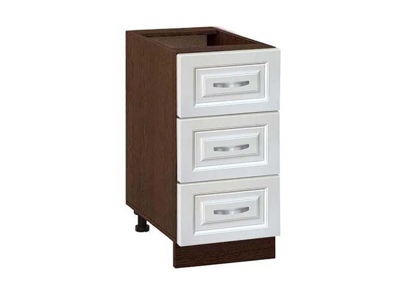 Ντουλάπι Κουζίνας επιδαπέδιο 40εκ., No 403 MDF, 40x60x82εκ., Genomax - Κρεμ, Λευκό