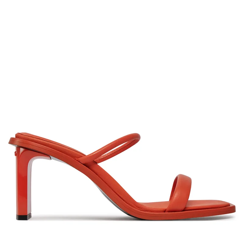Παντόφλες Calvin Klein Padded Curved Stil Slide 70 HW0HW01992 Κόκκινο