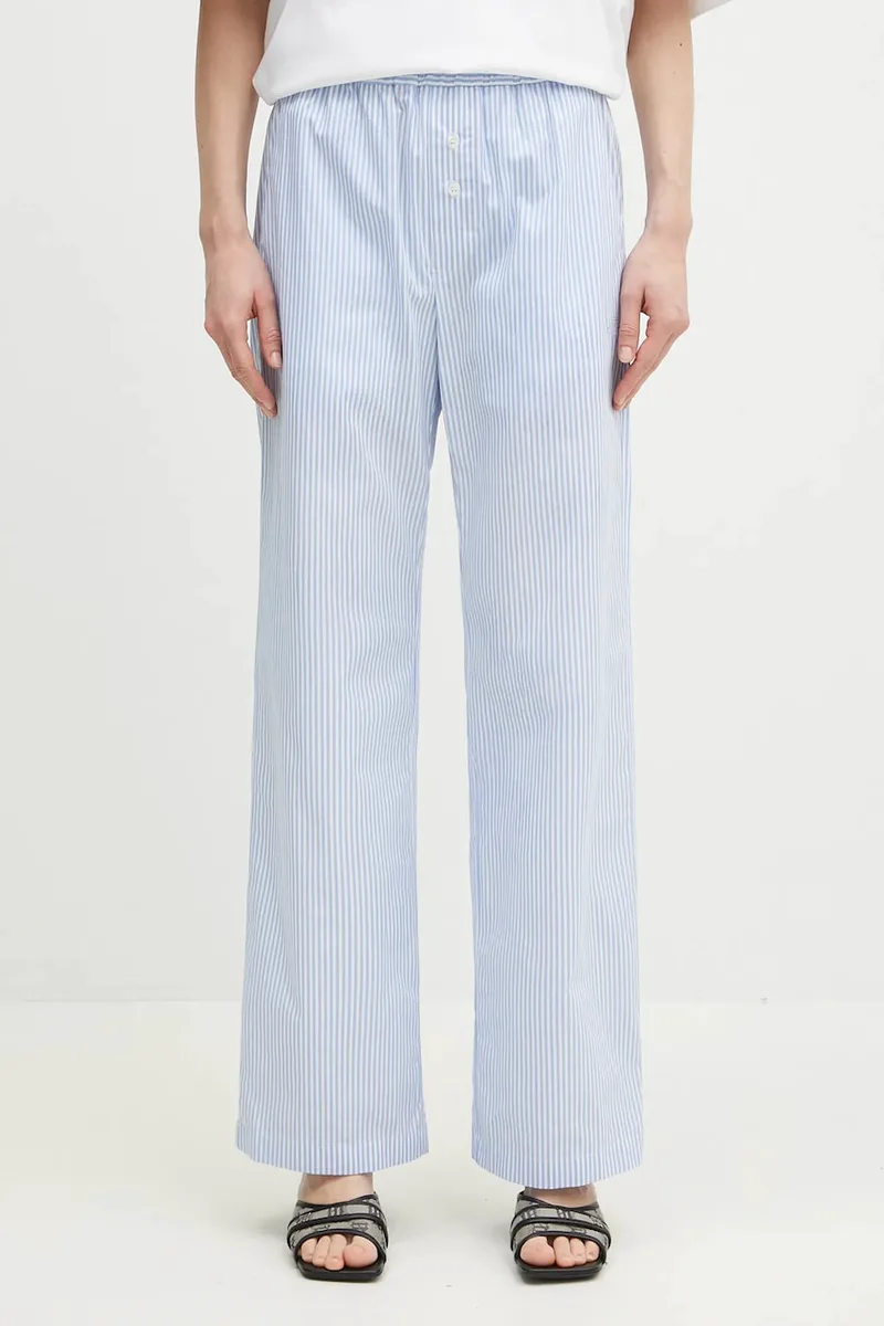 Βαμβακερό παντελόνι Fiorucci Striped Logo